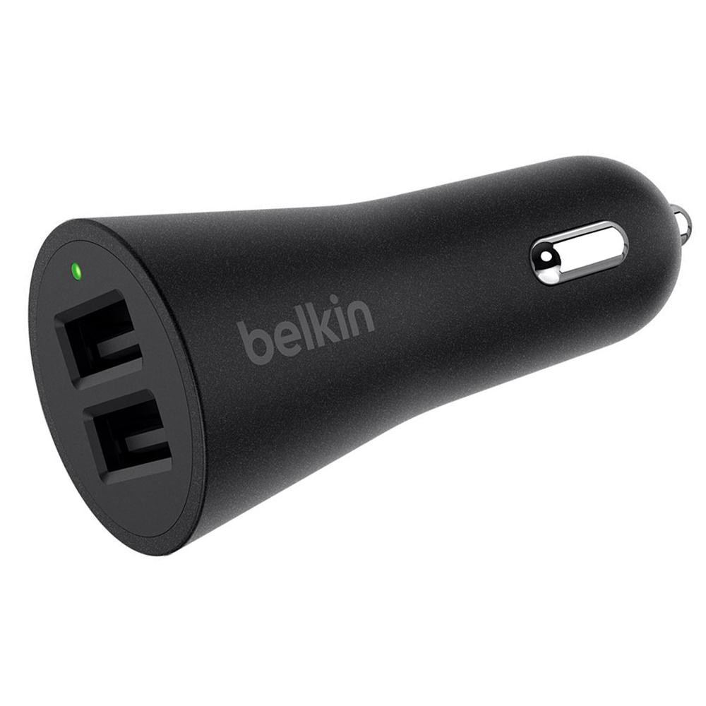 Belkin Car Charger 2 USB-A (4.8A) Black (F8M930btBLK)