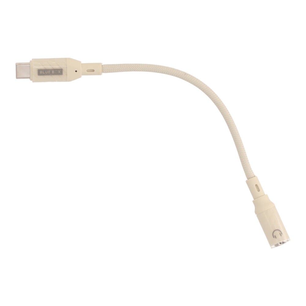 สายแปลง Blue Box CoreLine USB-C to 3.5mm Converter Apricot
