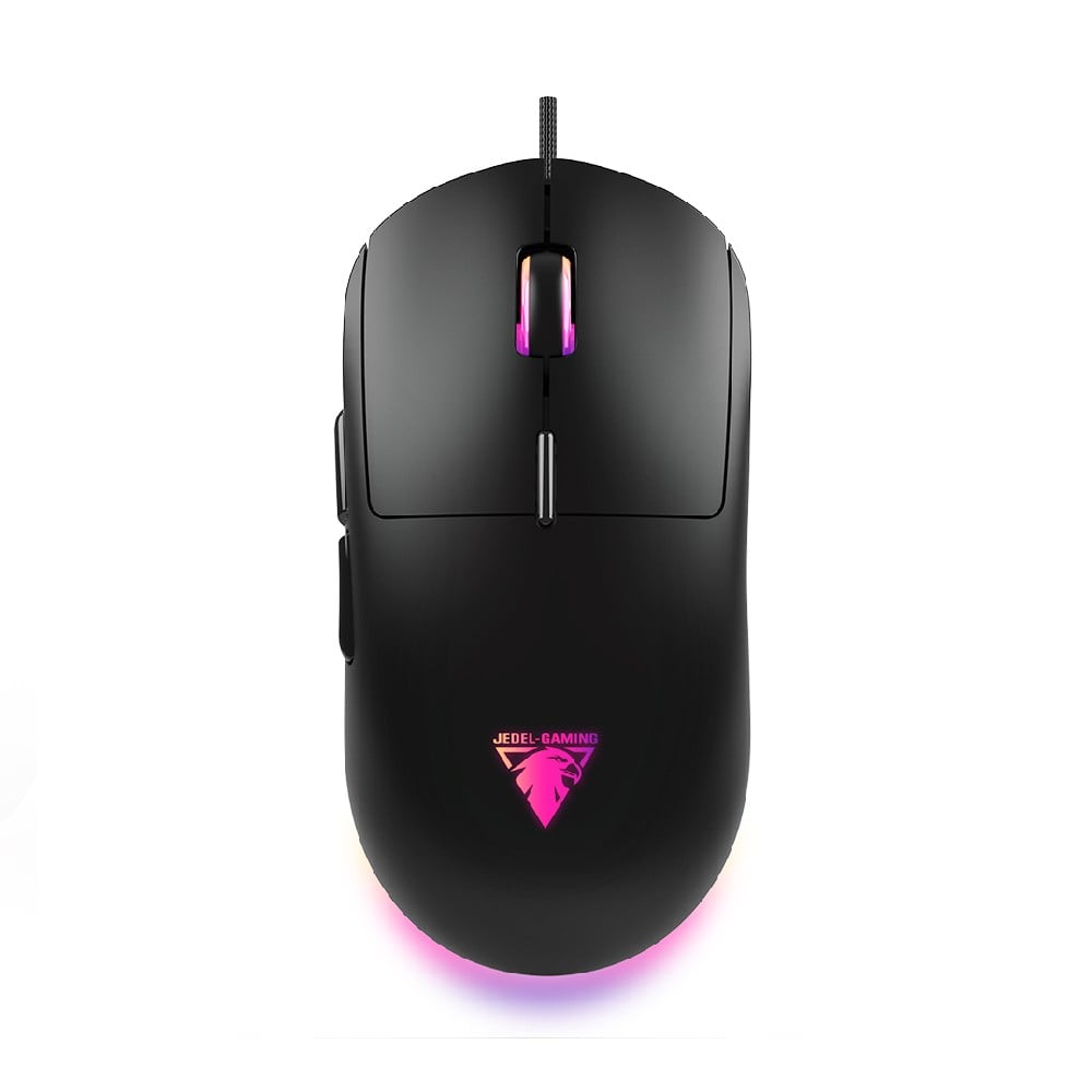 เมาส์เกมมิ่ง Jedel Gaming Mouse GM1402 7D Wired GM1402 IC PWM 3327+ Hetai 571 Black