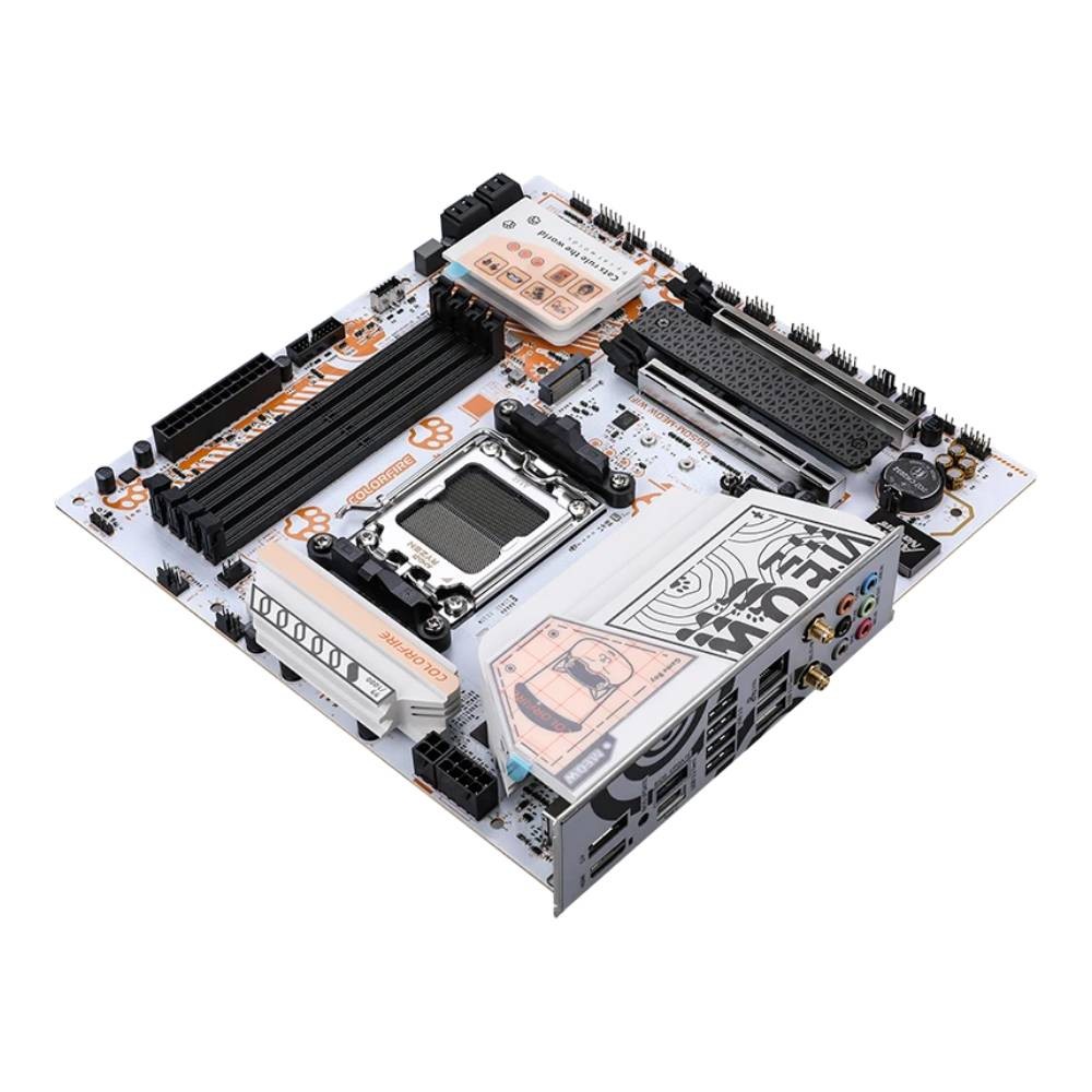เมนบอร์ด COLORFUL COLORFIRE B650M-MEOW WIFI ORANGE