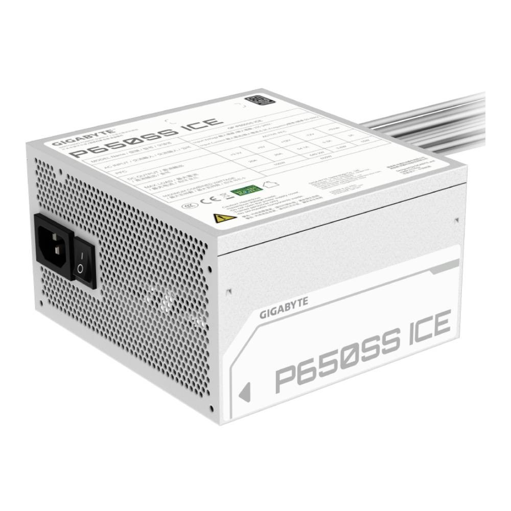 พาวเวอร์ซัพพลาย GIGABYTE P650SS ICE 650W 80 Plus Silver (GP-P650SS ICE)