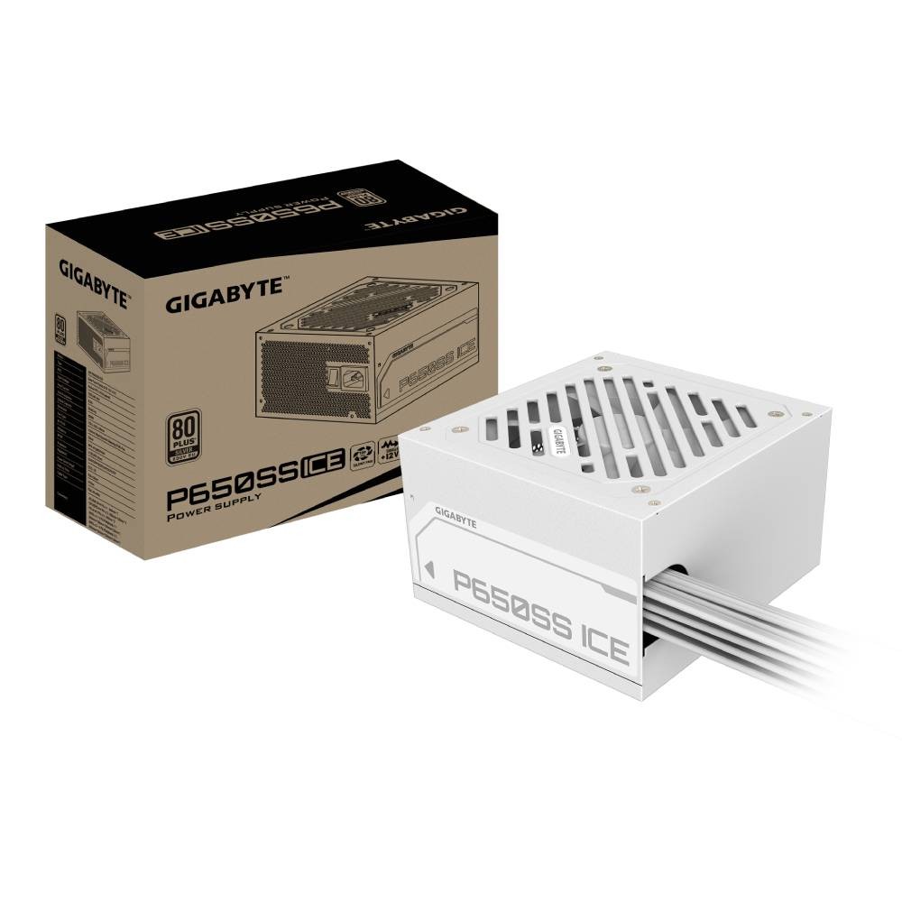 พาวเวอร์ซัพพลาย GIGABYTE P650SS ICE 650W 80 Plus Silver (GP-P650SS ICE)