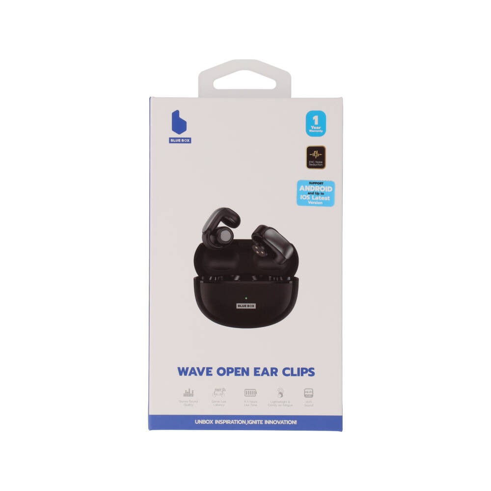 หูฟัง Blue Box Wave ENC Open Ear Clips - Black