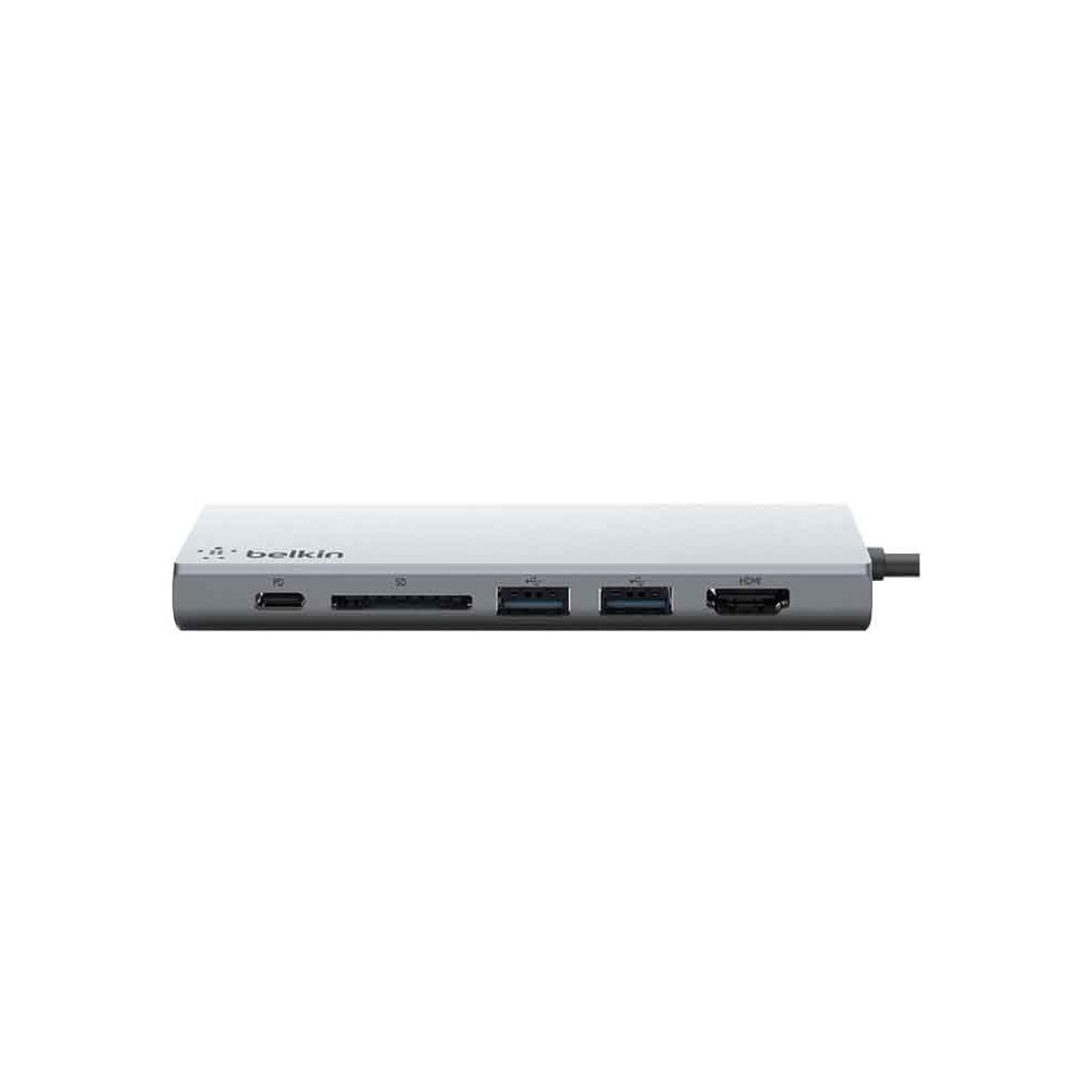 Belkin Port Hub USB-C 9 in 1 Multifunctional Converter Gray (F4U092btSGY)