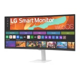 จอมอนิเตอร์ LG 34U601SA-W (VA 2K 100Hz Smart Monitor)