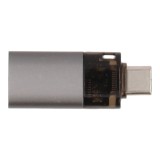 ตัวแปลง MCDODO 2-in-1 USB-A to USB-C Transfer Adapter Built-in TF Card Reader with Lanyard Black