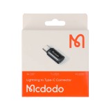 ตัวแปลง MCDODO Lightning to USB-C Connector (3.0A) Black