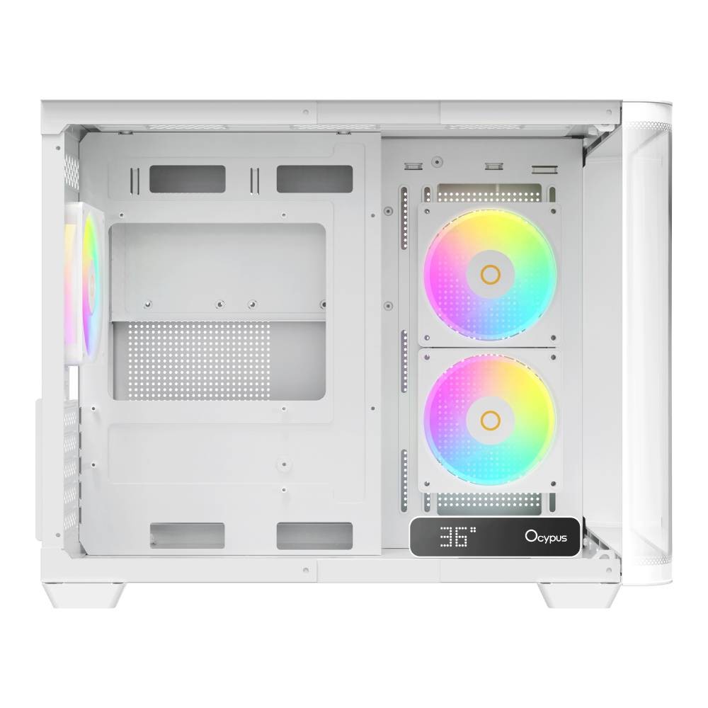 เคสคอมพิวเตอร์ OCYPUS IOTA C50 CURVE ARGB White