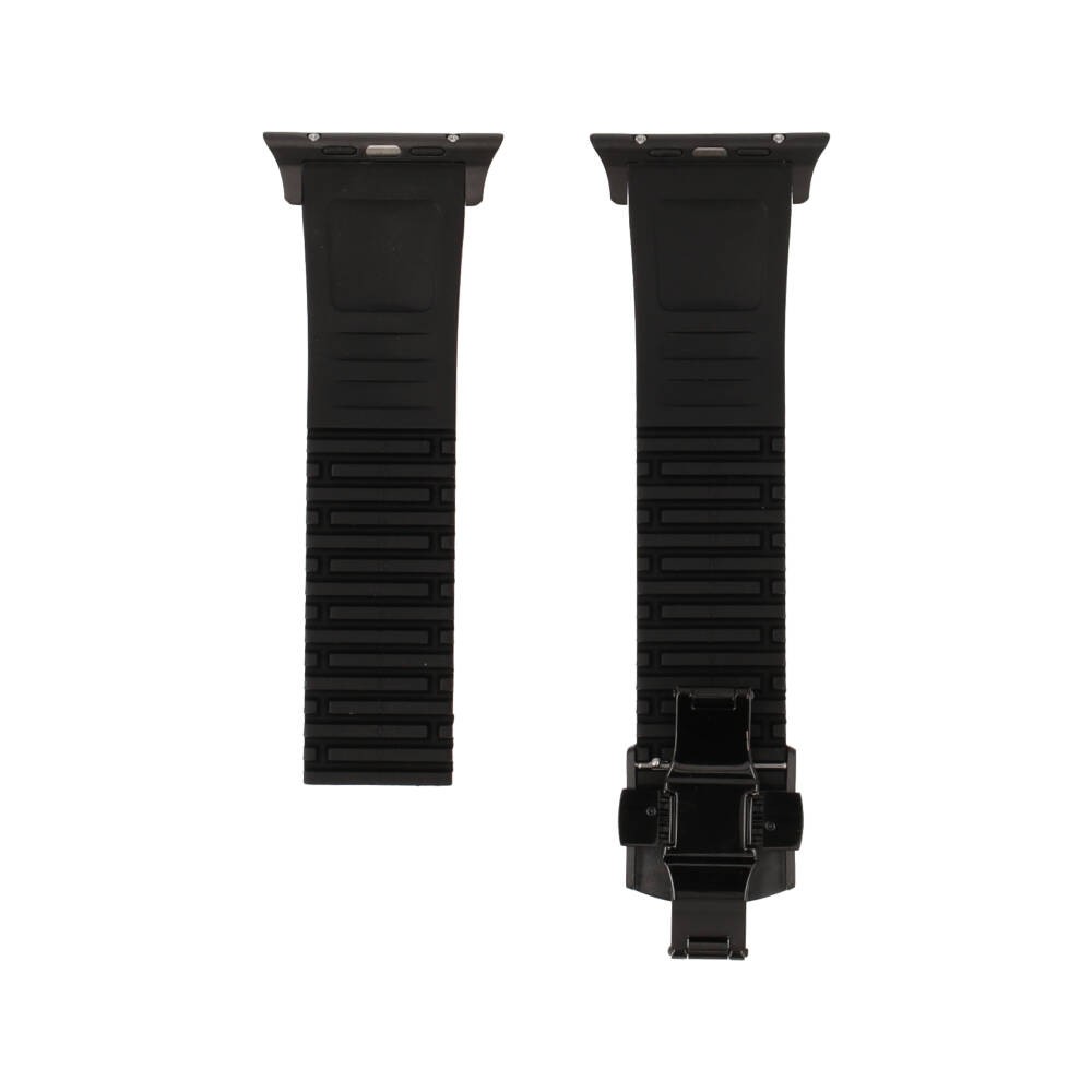 Blue Box สาย Apple Watch Strap Series SE/S4/S5/S6/S7/S8/S9/S10/S11/Ultra (42/44/45/46/49MM) TRAILBLAZE Phantom Black