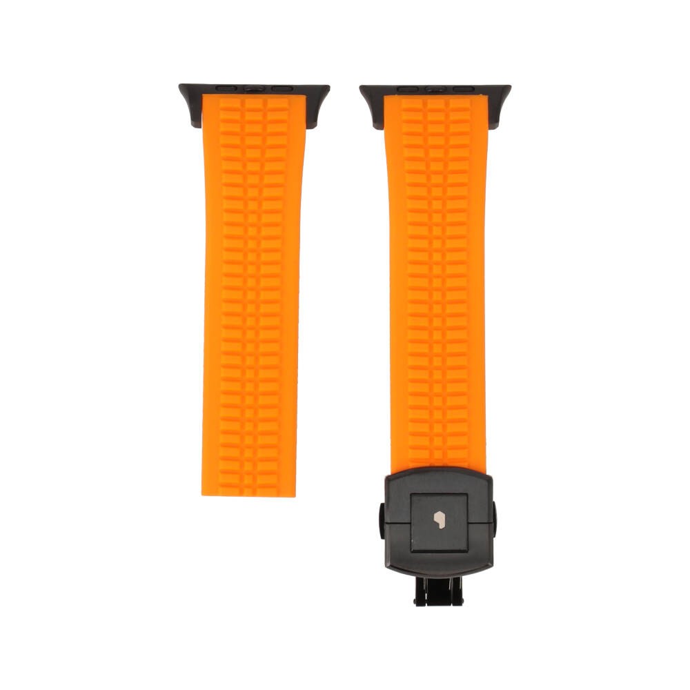 Blue Box สาย Apple Watch Strap Series SE/S4/S5/S6/S7/S8/S9/S10/S11/Ultra (42/44/45/46/49MM) TRAILBLAZE Fire Orange