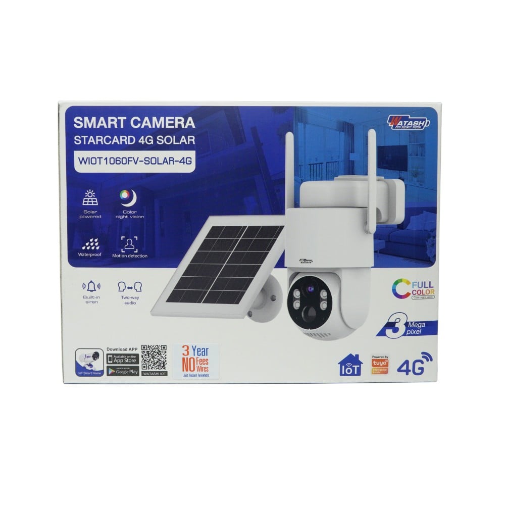 กล้องวงจรปิด WATASHI WIOT1060 WIFI FV-SOLAR-4G