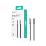 สายชาร์จ AUKEY USB-C to USB-C 1M. Gray (CB-DCC061)