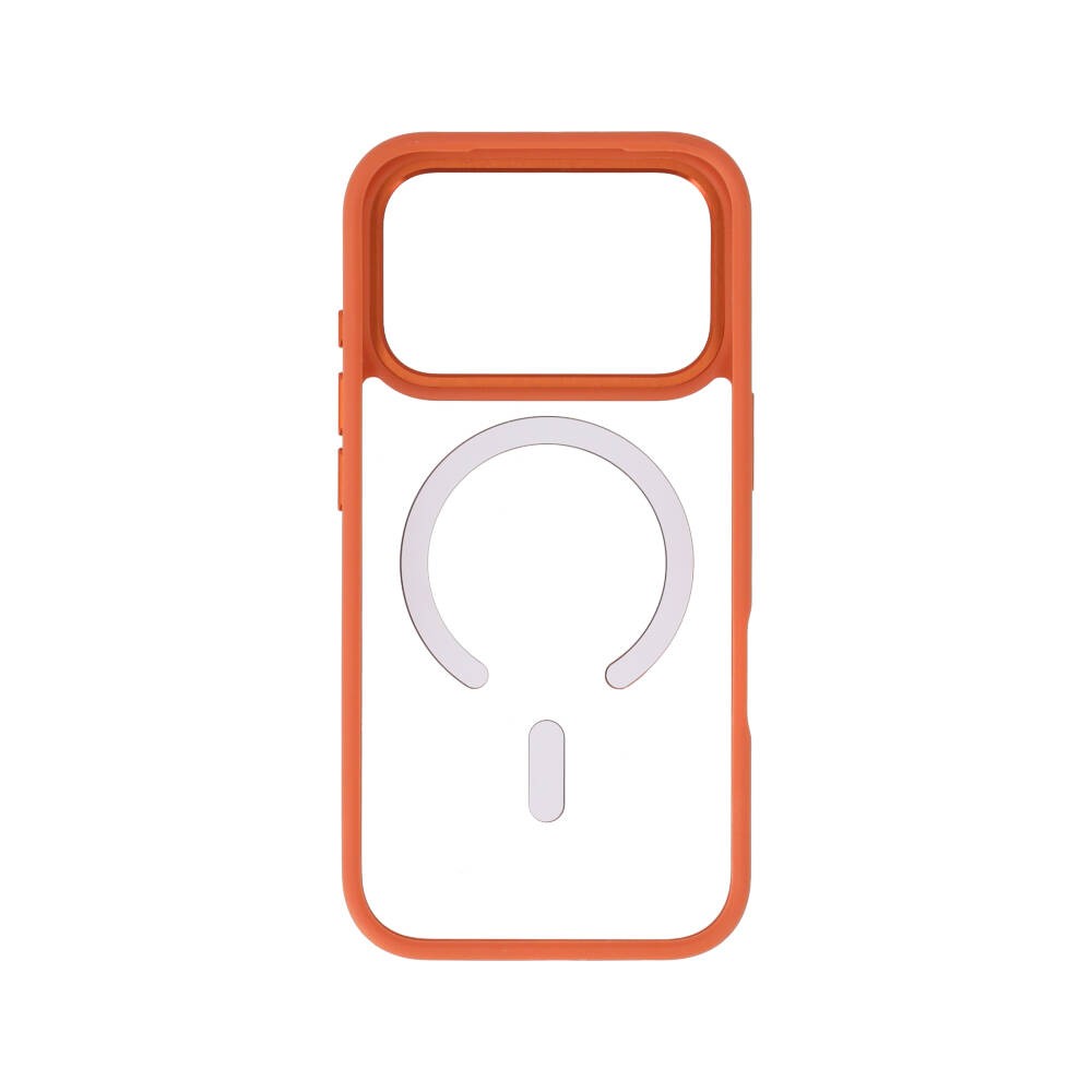 เคส TECHPRO iPhone 17 Pro Orange Frame with magnetic