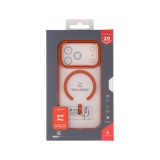 เคส TECHPRO iPhone 17 Pro Orange Frame with magnetic