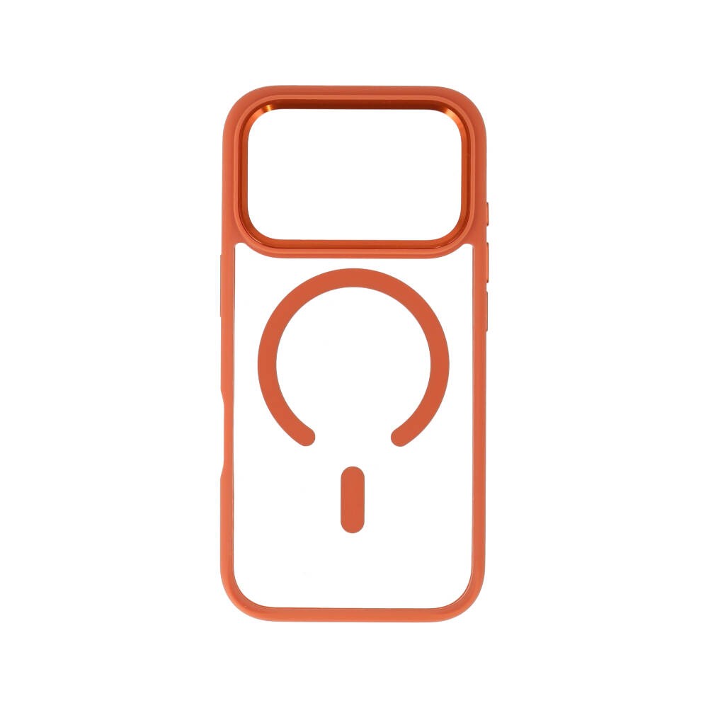 เคส TECHPRO iPhone 17 Pro Orange Frame with magnetic