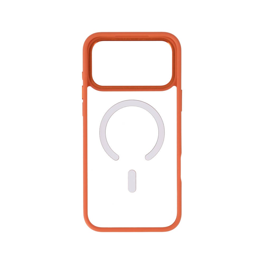 เคส TECHPRO iPhone 17 Pro Max Orange Frame with magnetic