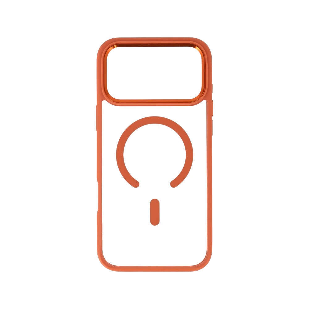 เคส TECHPRO iPhone 17 Pro Max Orange Frame with magnetic