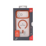 เคส TECHPRO iPhone 17 Pro Max Orange Frame with magnetic