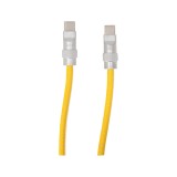 สายชาร์จ QPLUS USB-C to USB-C 1.8M FLEX CORE Yellow