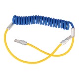 สายชาร์จ QPLUS USB-C to USB-C 1.8M FLEX CORE Yellow