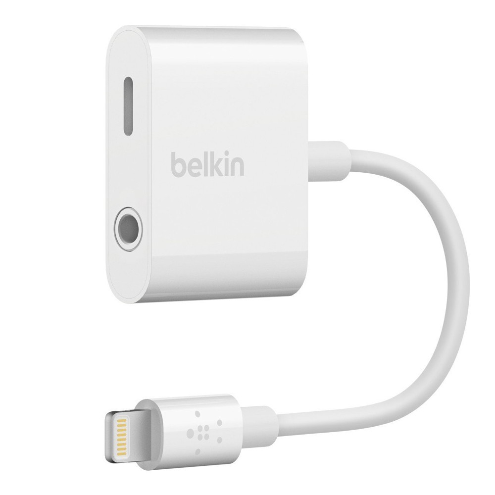 Belkin Adapter Lightning to 3.5mm Audio & Charge RockStar White (F8J212btWHT)