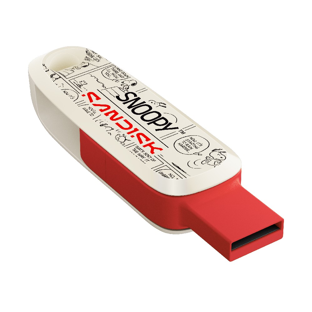 SanDisk X Snoopy แฟลชไดร์ฟ Phone Drive 128GB USB 3.2 Gen 1 (Red)