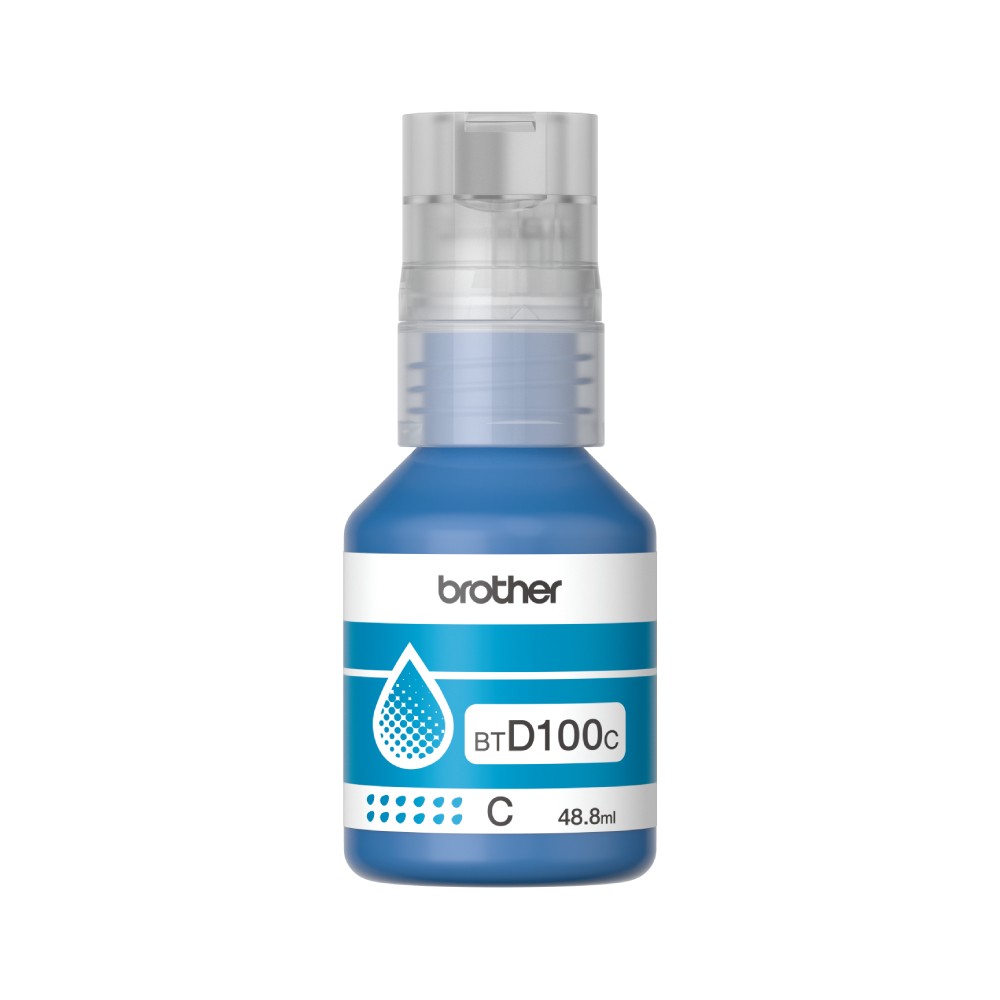 หมึกเครื่องปริ้น Brother Ink BT-D100C Cyan