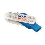 SanDisk X Snoopy แฟลชไดร์ฟ Phone Drive 256GB USB 3.2 Gen 1 (Blue)