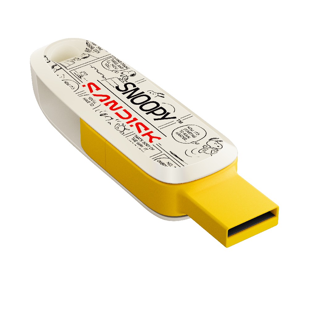 SanDisk X Snoopy แฟลชไดร์ฟ Phone Drive 64GB USB 3.2 Gen 1 (Yellow)