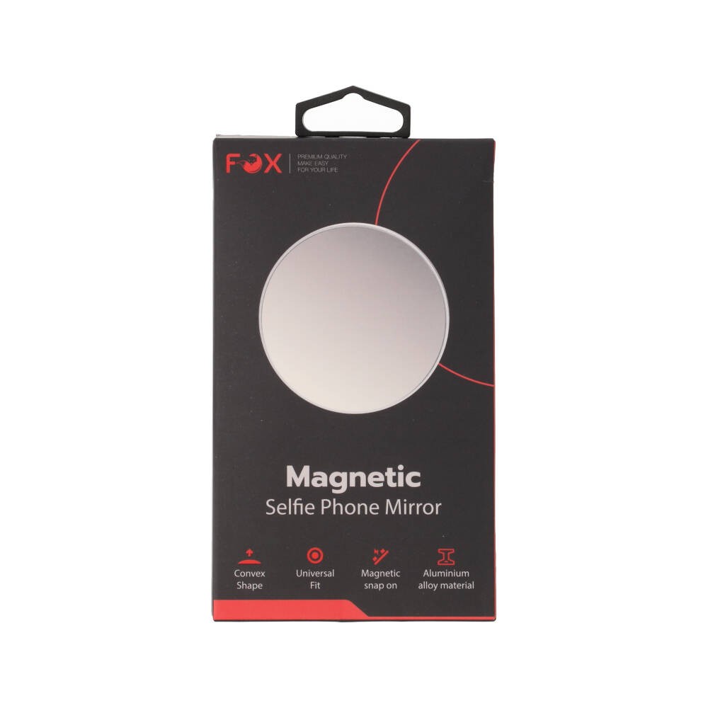 กระจกเซลฟี่ FOX Magnetic Selfie Convex Phone Mirror Black