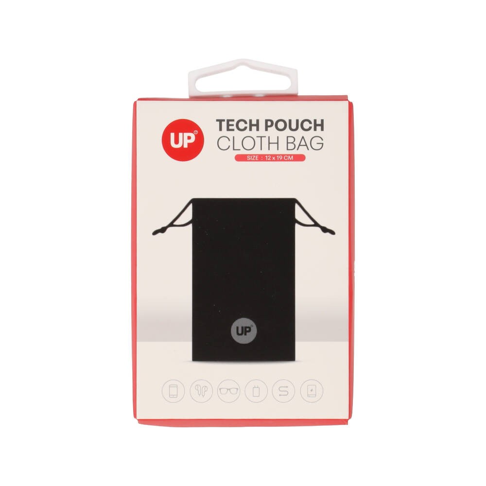 กระเป๋า UP7 Tech Pouch cloth bag (12x19 cm.) Black
