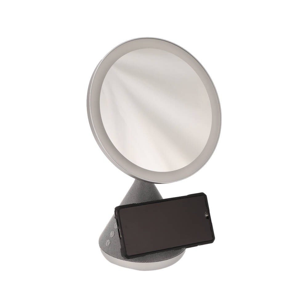 ที่ชาร์จไร้สาย QPLUS 3-in-1 Mirror Wireless Charger & Speaker 15W SY-W02243 Silver