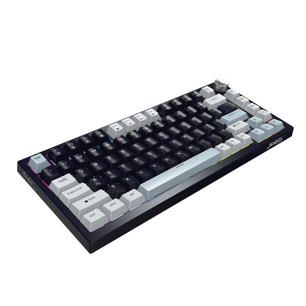 คีย์บอร์ดเกมมิ่ง Jedel KL81 Premiem Gesket structure with Knob control 3 Tone Red Switch Black (TH/EN)