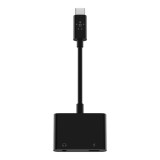 Belkin Adapter USB-C to 3.5mm Audio & Charge RockStar Black (F7U080btBLK)
