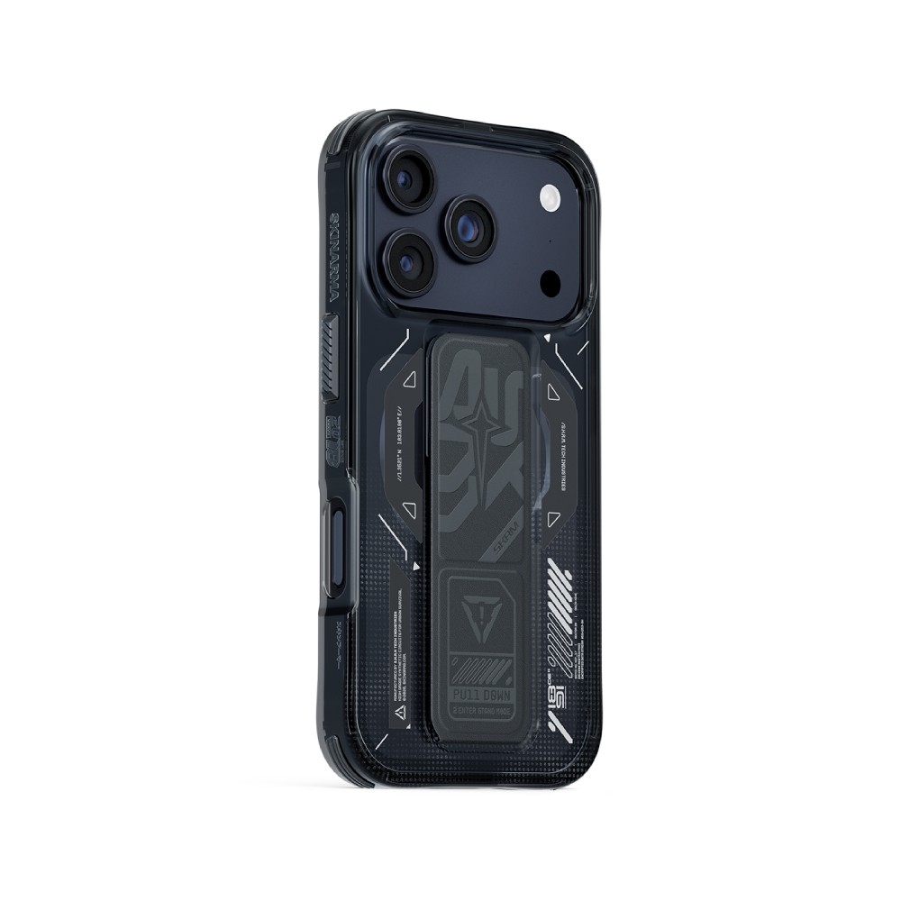 เคส Skinarma iPhone 17 Pro Helio Magsafe with GripStand Graphite