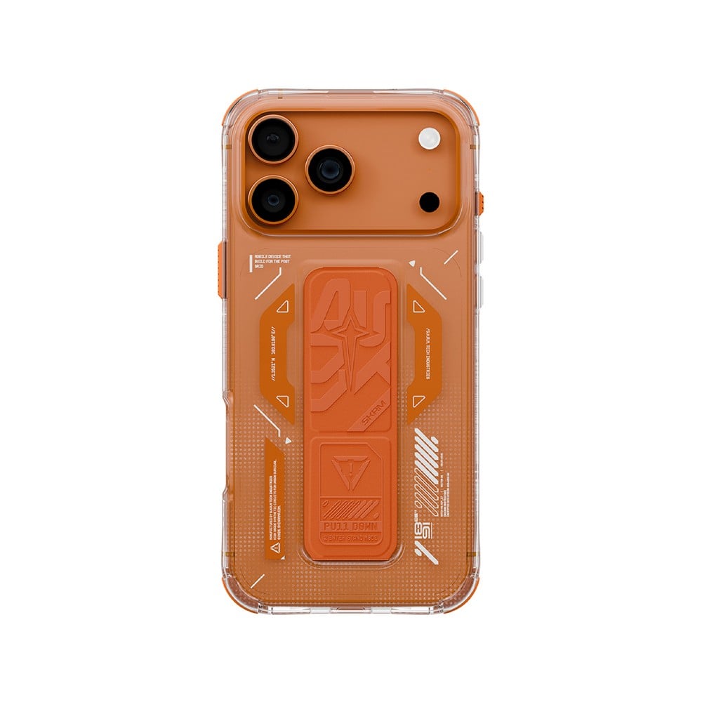 เคส Skinarma iPhone 17 Pro Helio Magsafe with GripStand Orange