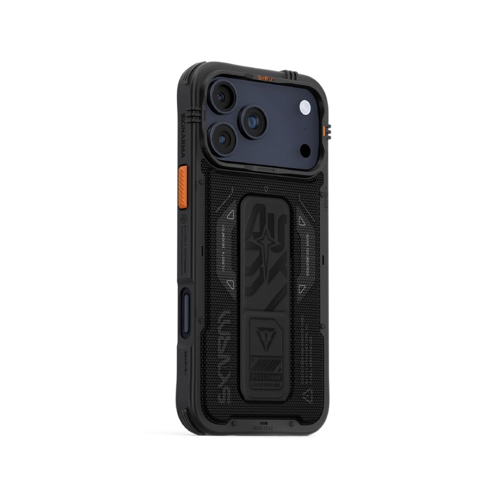 เคส Skinarma iPhone 17 Pro Max Phantom Magsafe with Gripstand Black