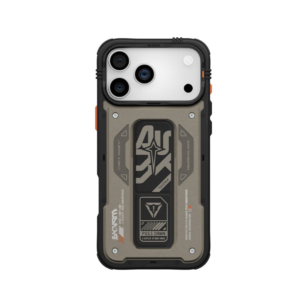เคส Skinarma iPhone 17 Pro Max Aegis Magsafe with Gripstand Gray