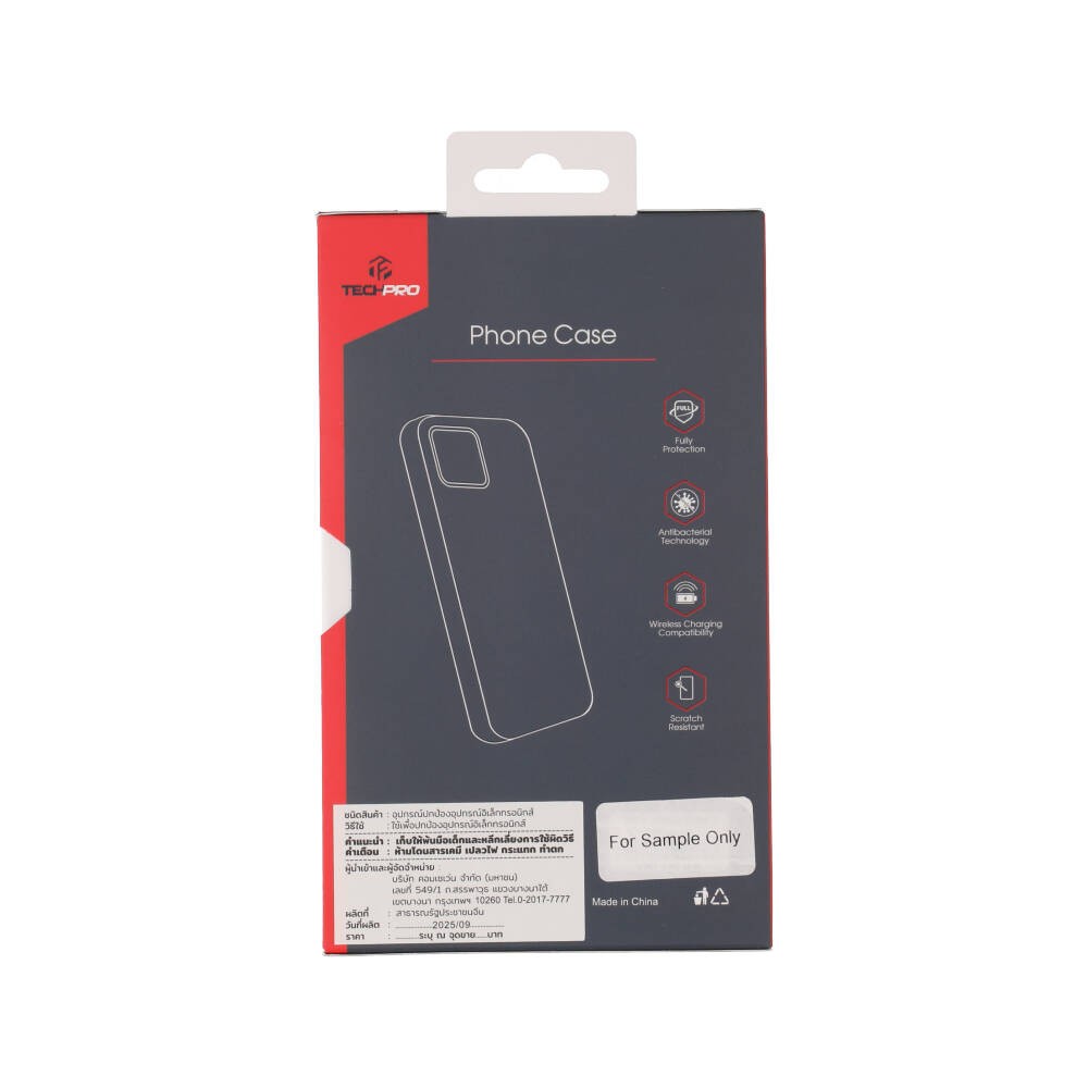 เคส TECHPRO iPhone 17 Clear with magnetic