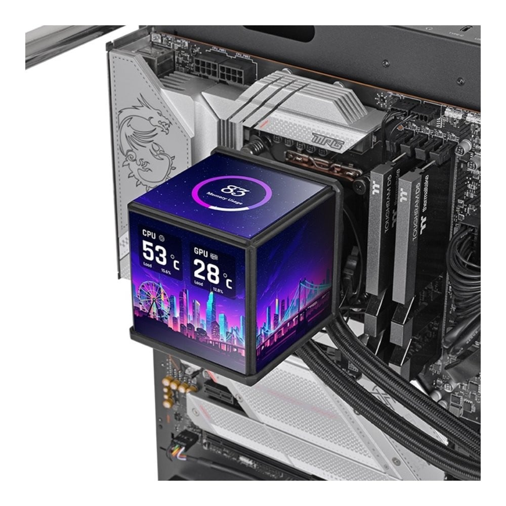 ชุดระบายความร้อนซีพียู THERMALTAKE MINECUBE 360 Ultra ARGB Sync AIO Liquid Cooler Black (CL-W481-PL12SW-A)