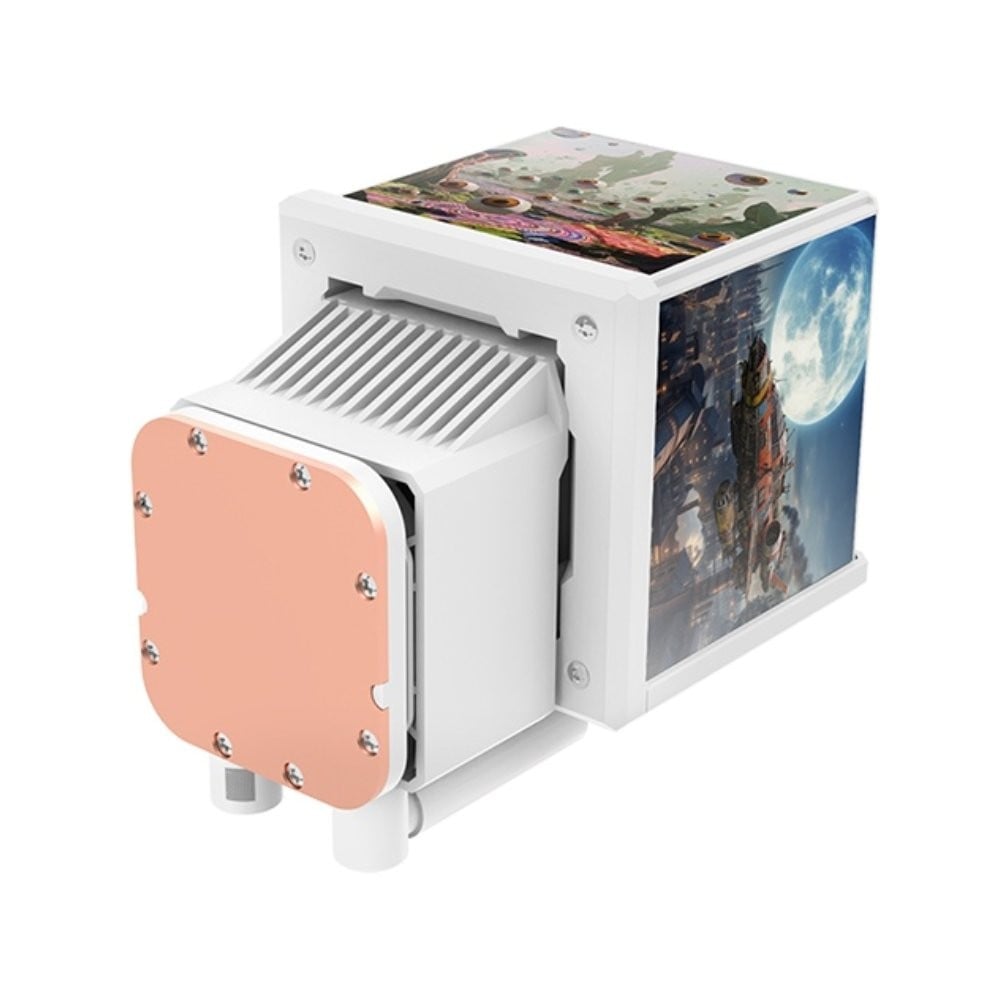 ชุดระบายความร้อนซีพียู THERMALTAKE MINECUBE 360 Ultra ARGB Sync AIO Liquid Cooler Snow Edition (CL-W482-PL12SW-A)