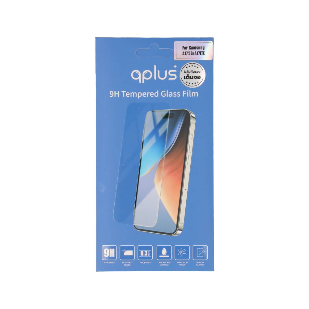 ฟิล์มกันรอย QPLUS Samsung Galaxy A17 5G/A17 LTE TG Full Frame Clear