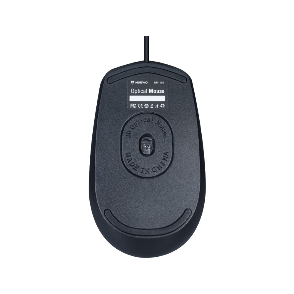 เมาส์ NUBWO Mouse Optical NM-155 Black