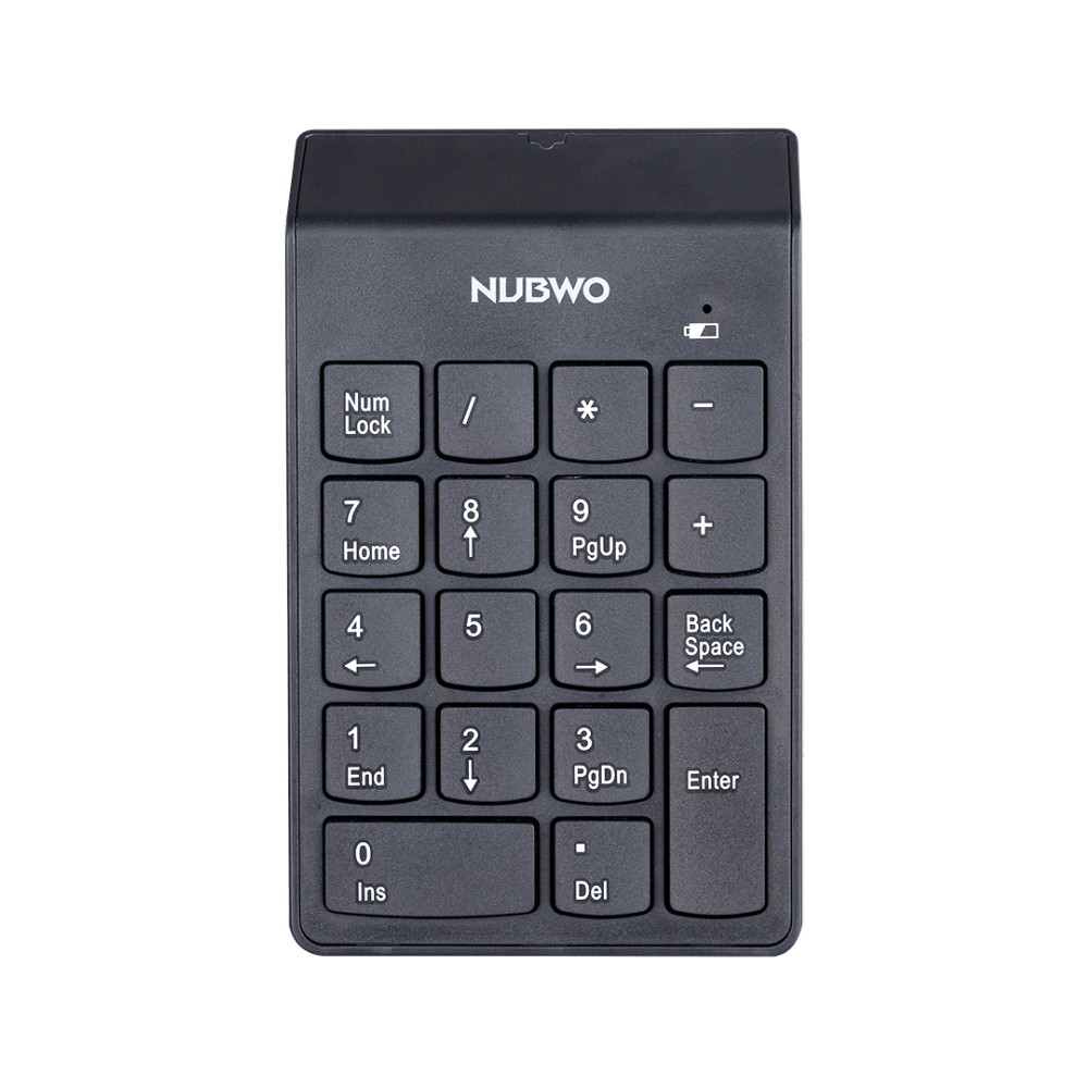 คีย์บอร์ดตัวเลข NUBWO Wireless Keyboard Numeric NKB-105 Black