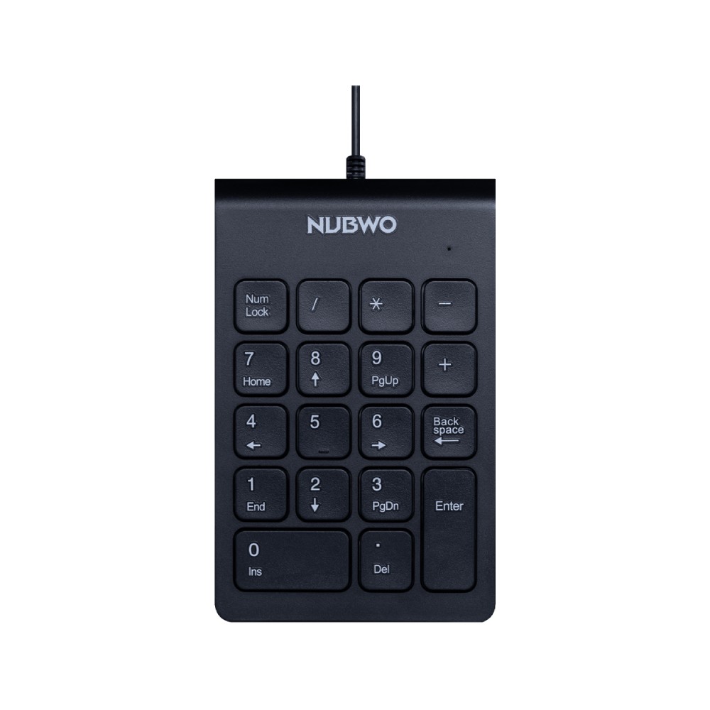 คีย์บอร์ดตัวเลข NUBWO Wired Keyboard Numeric NK46 Black