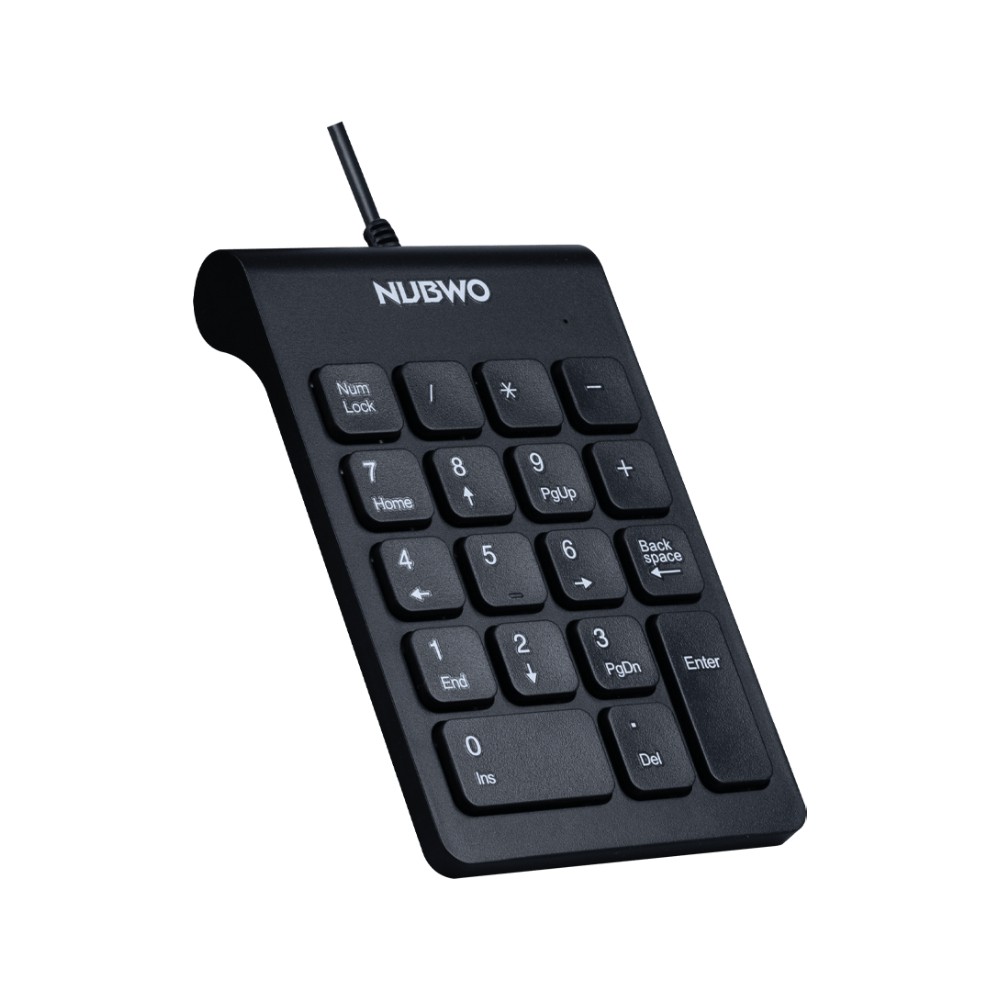 คีย์บอร์ดตัวเลข NUBWO Wired Keyboard Numeric NK46 Black