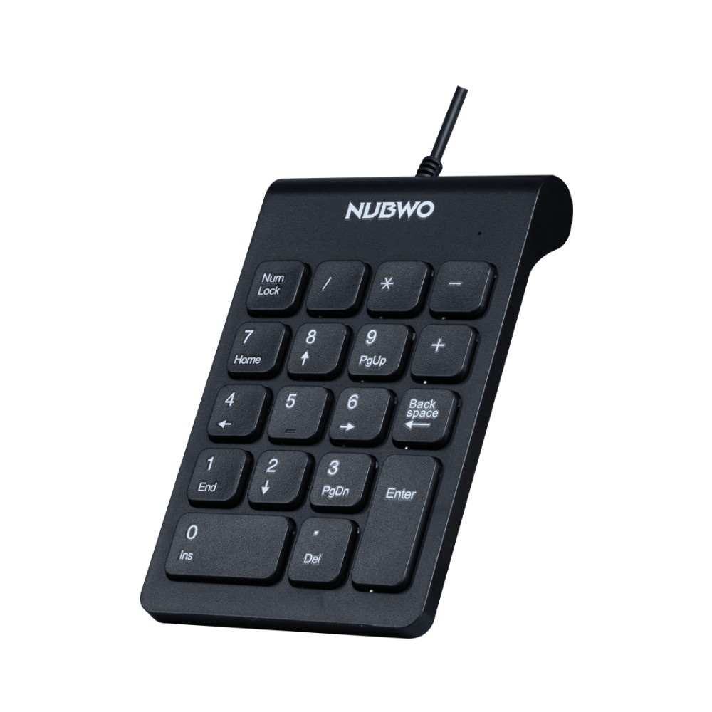 คีย์บอร์ดตัวเลข NUBWO Wired Keyboard Numeric NK46 Black