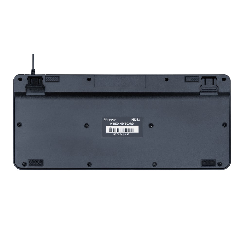 คีย์บอร์ด NUBWO Wired Keyboard USB NK53 Black