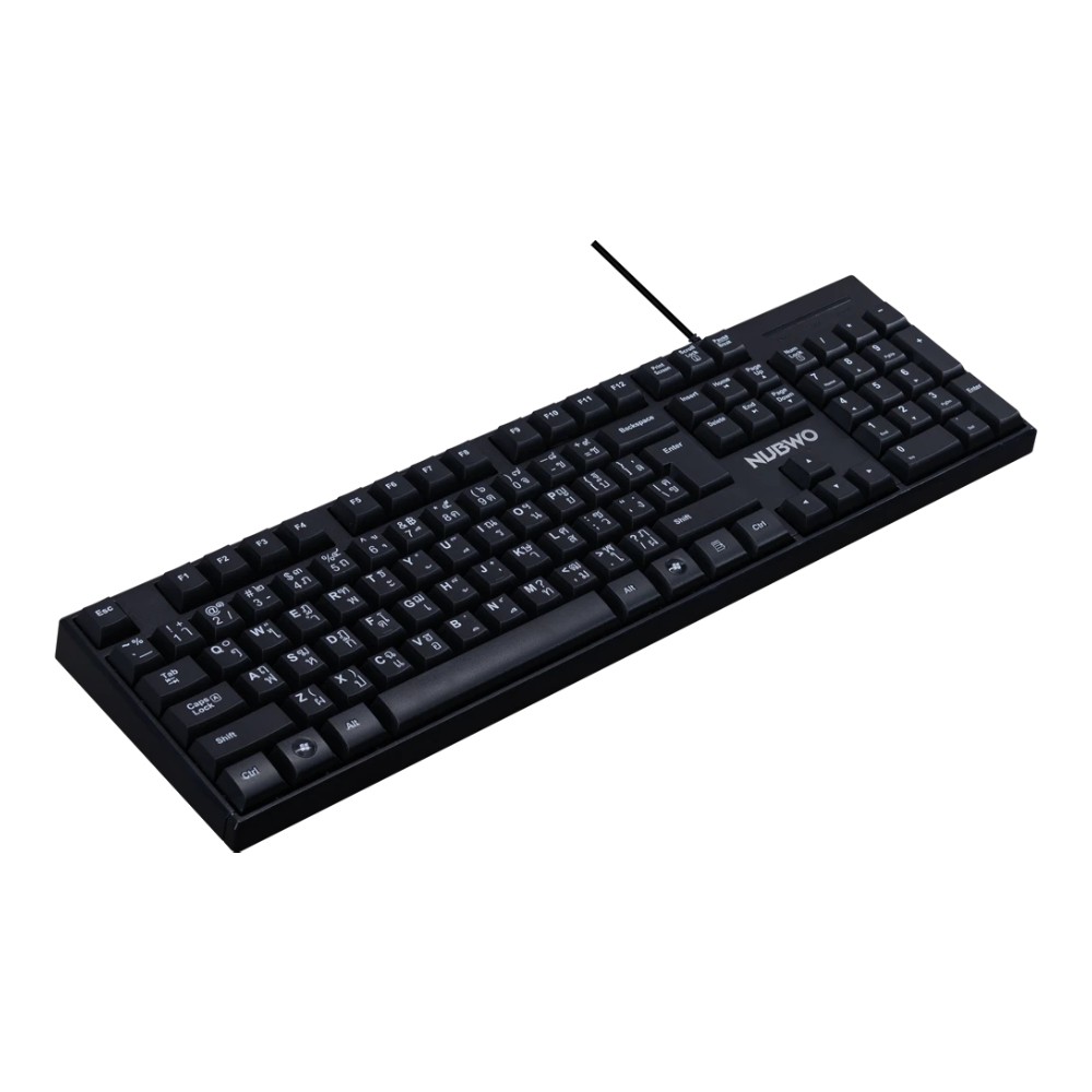 คีย์บอร์ด NUBWO Wired Keyboard USB NK57 Black
