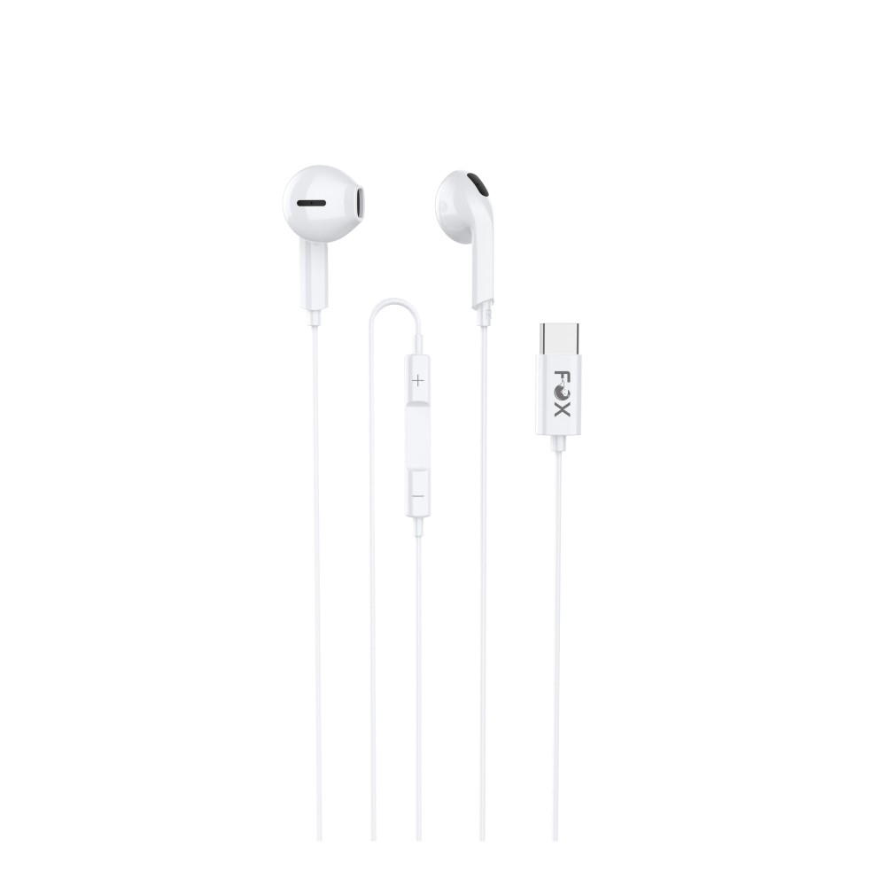 หูฟัง FOX Earbuds with Mic. Type-C FOX-G5 White
